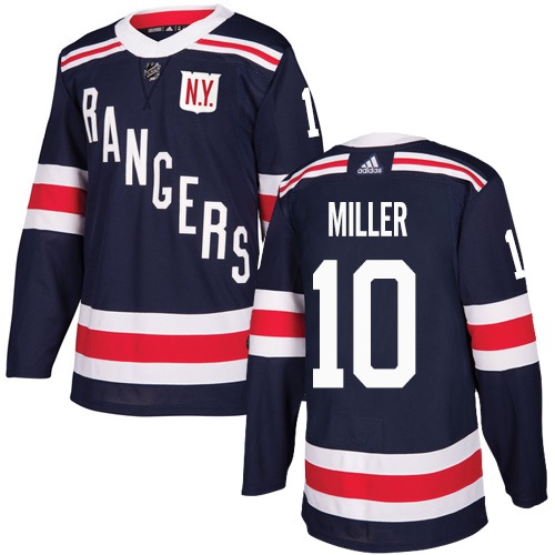 Adidas Rangers #10 J.T. Miller Navy Blue Authentic 2018 Winter Classic Stitched NHL Jersey
